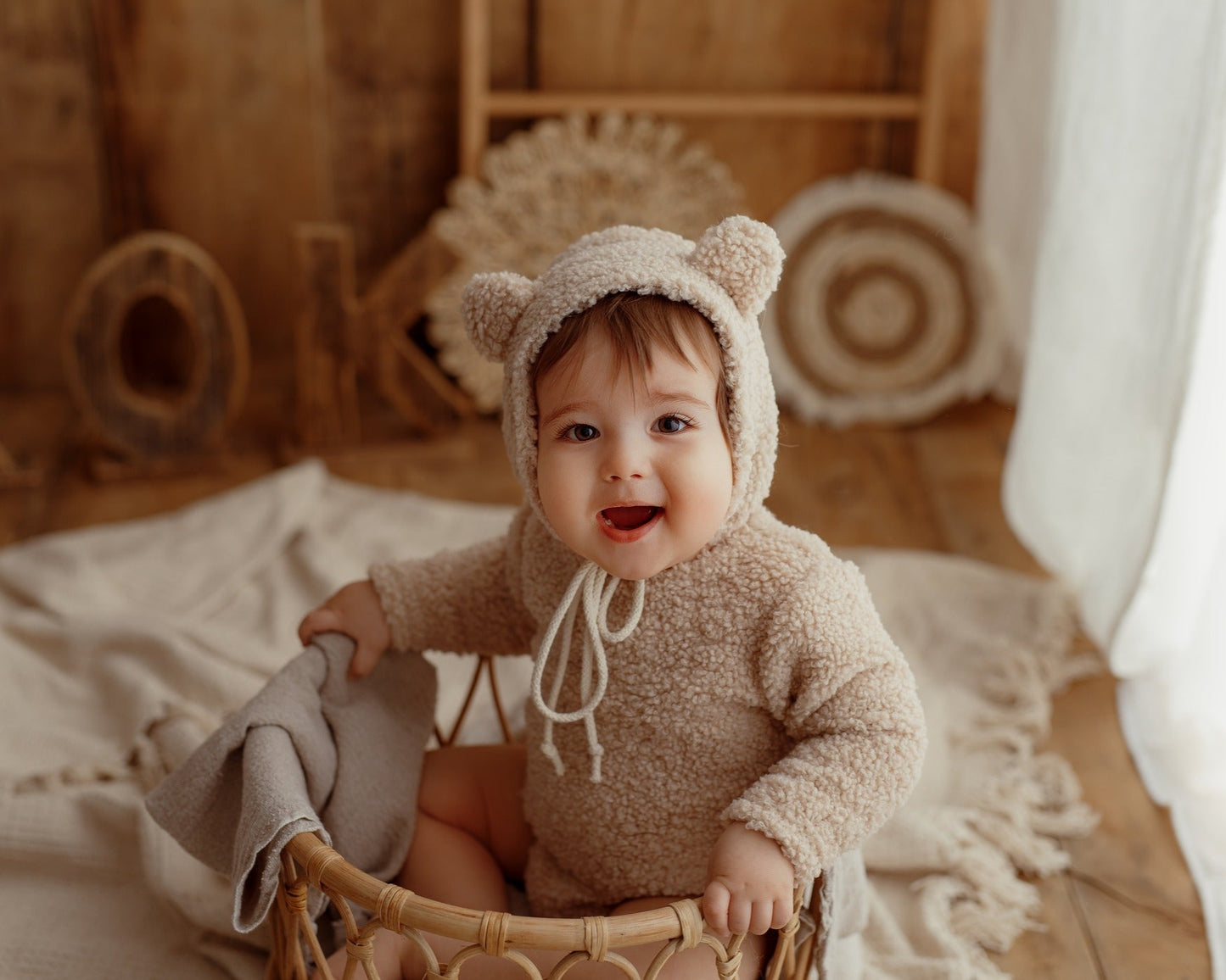 Teddy Beige - sitter set