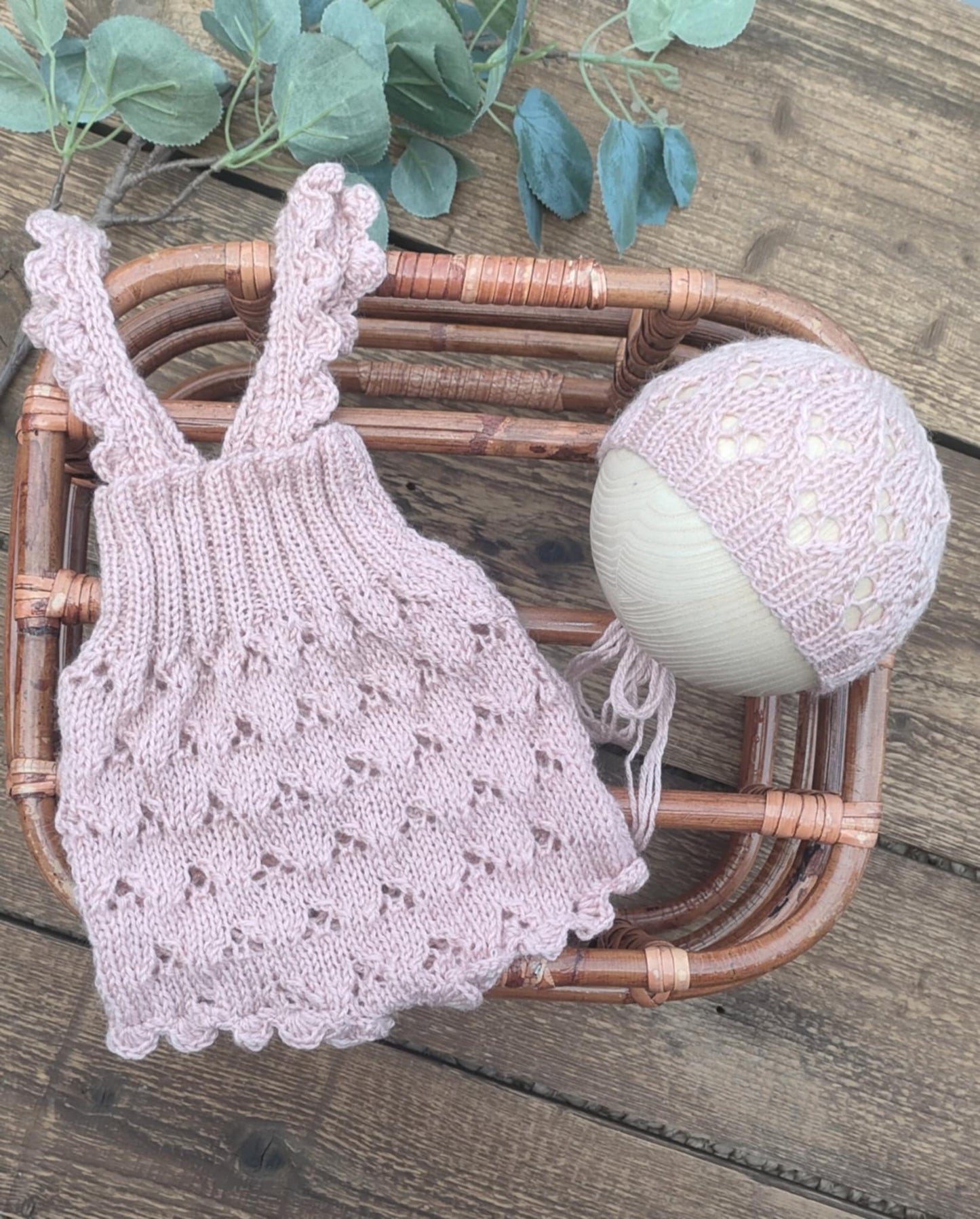 NORI - romper and bonnet