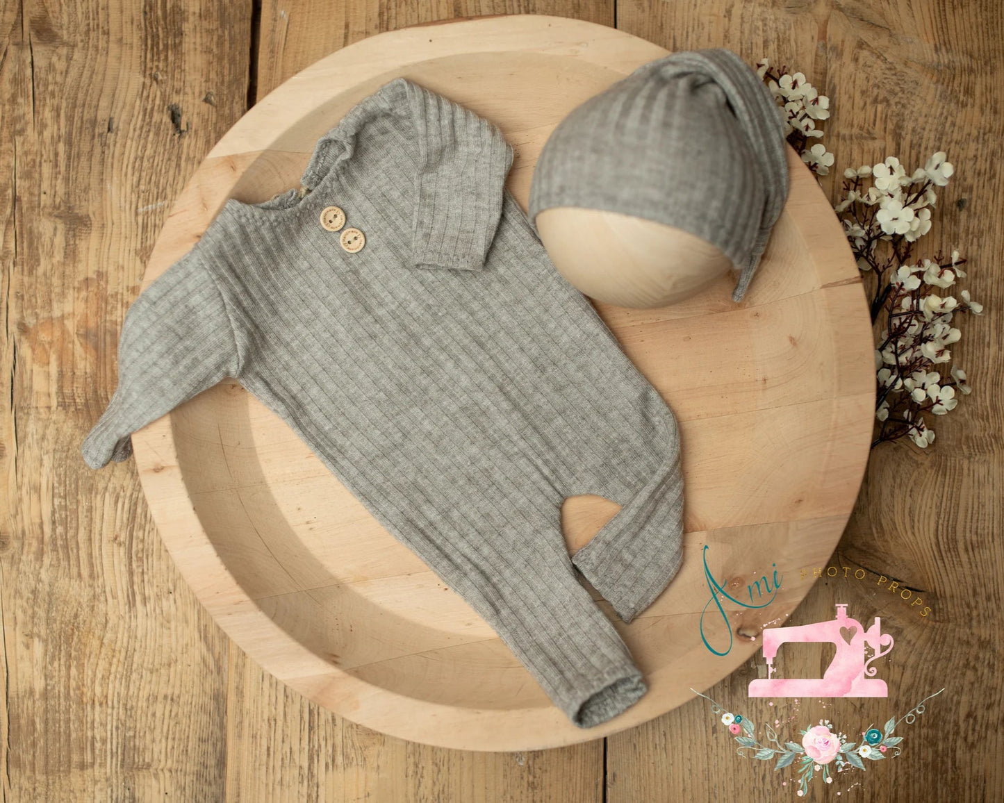 LUKE - set romper and hat, pillow