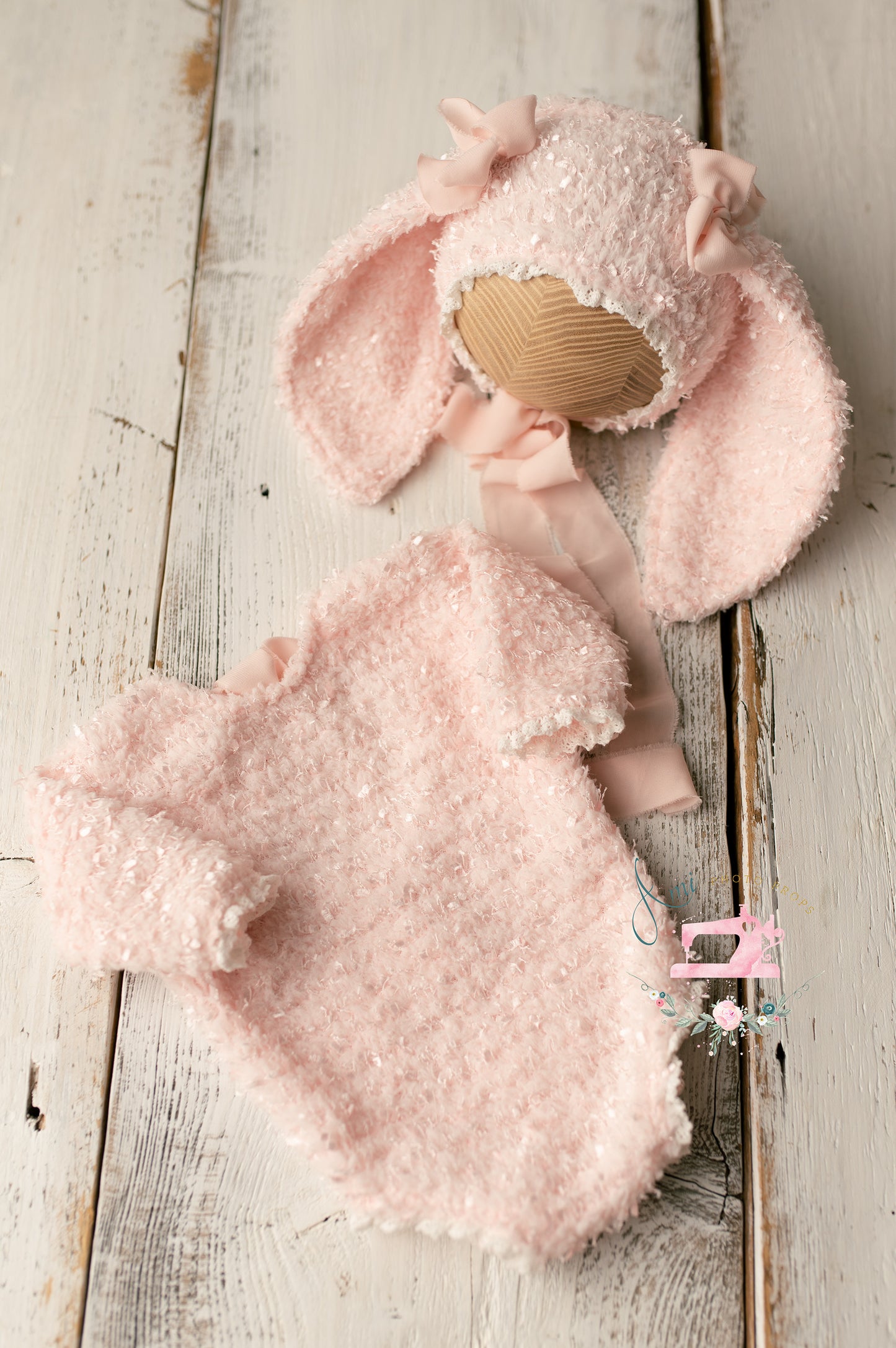 BUNNY - set romper and bonnet