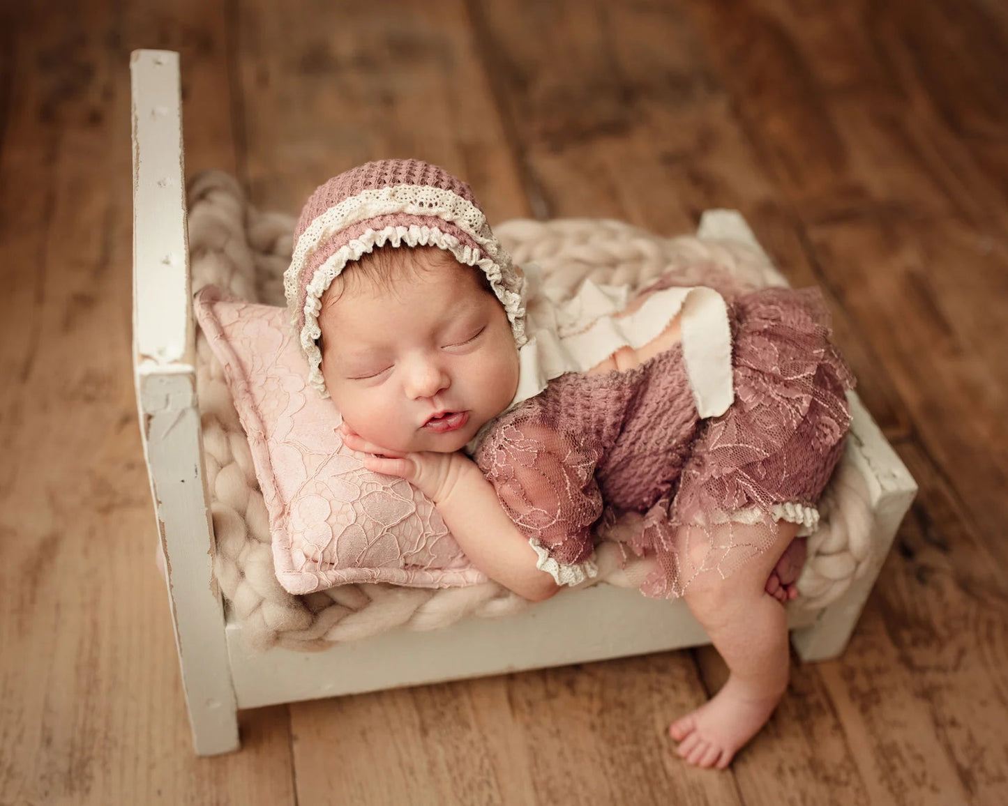 TRACY - romper and bonnet