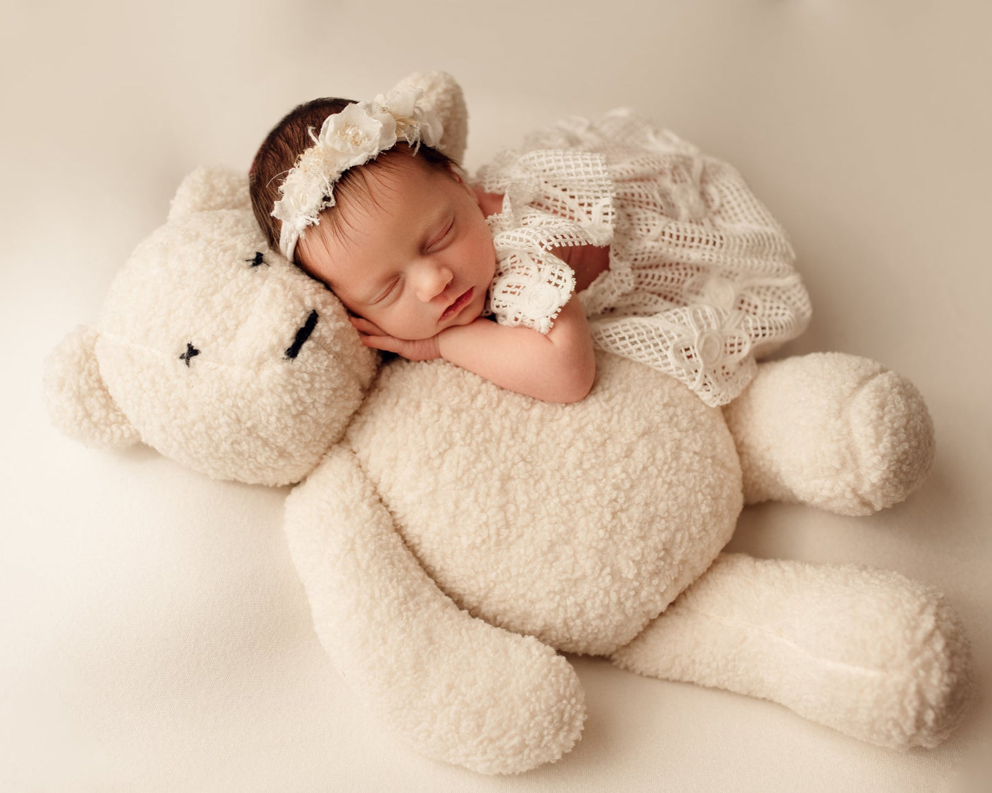 DAISY - set dress, panties and bonnet nb