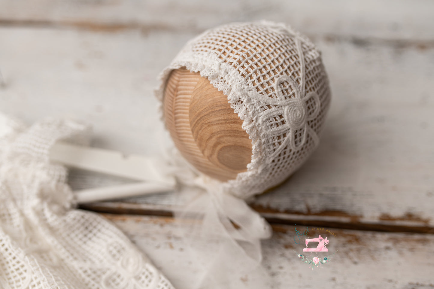 DAISY - set dress, panties and bonnet nb