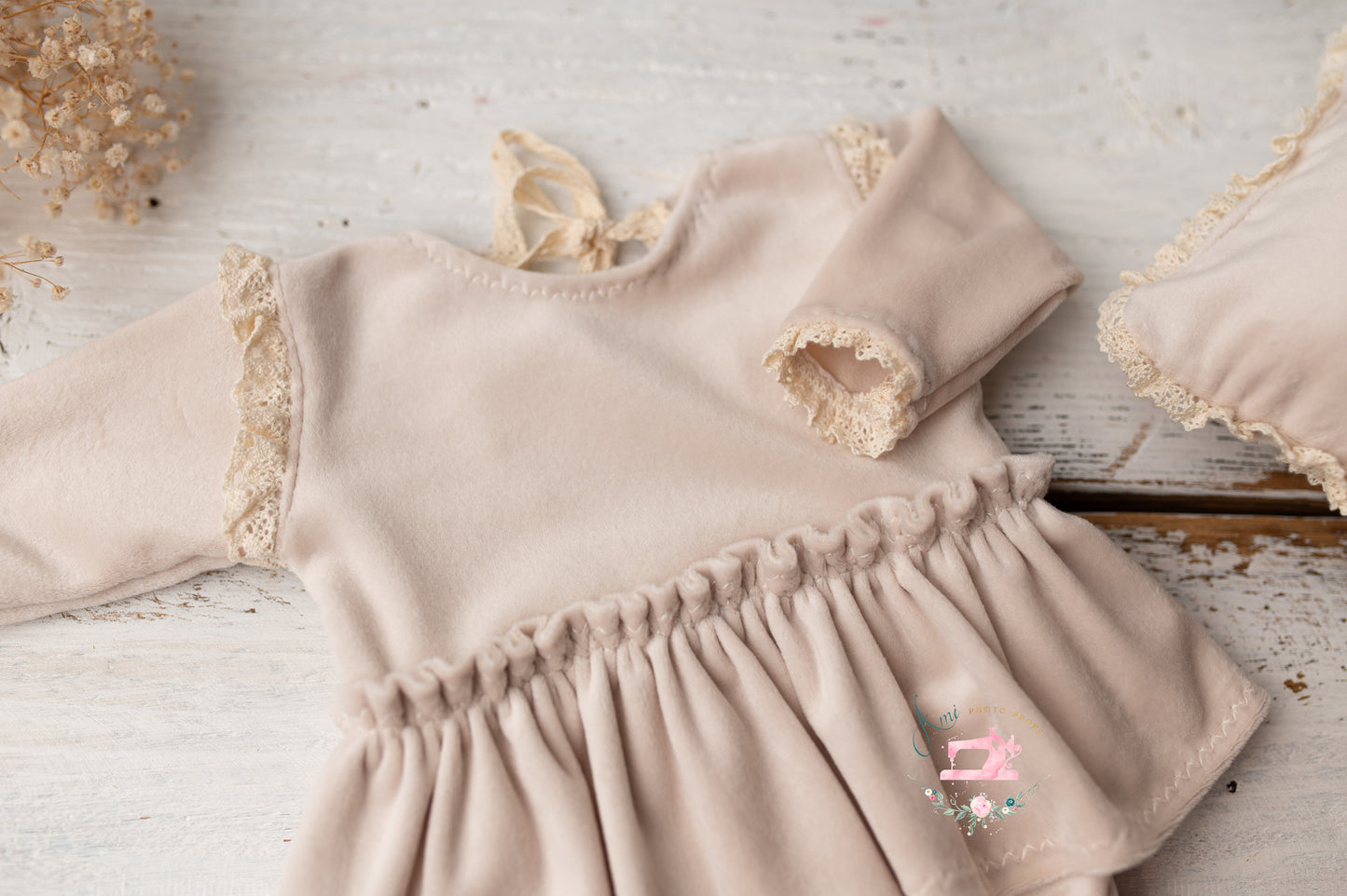MARY - set nb romper and pillow