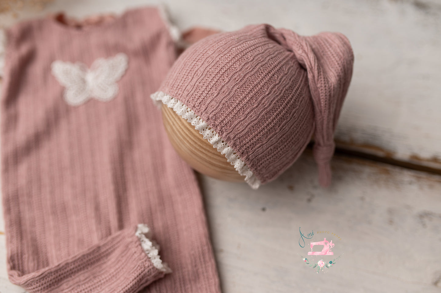 SCARLET - romper and hat nb
