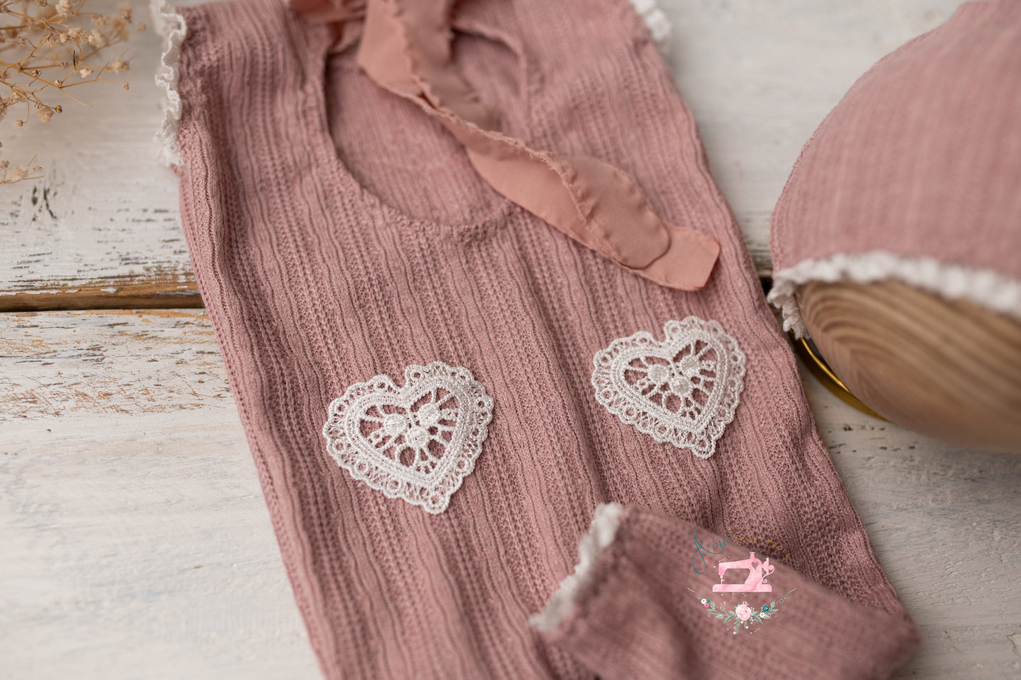 SCARLET - romper and hat nb