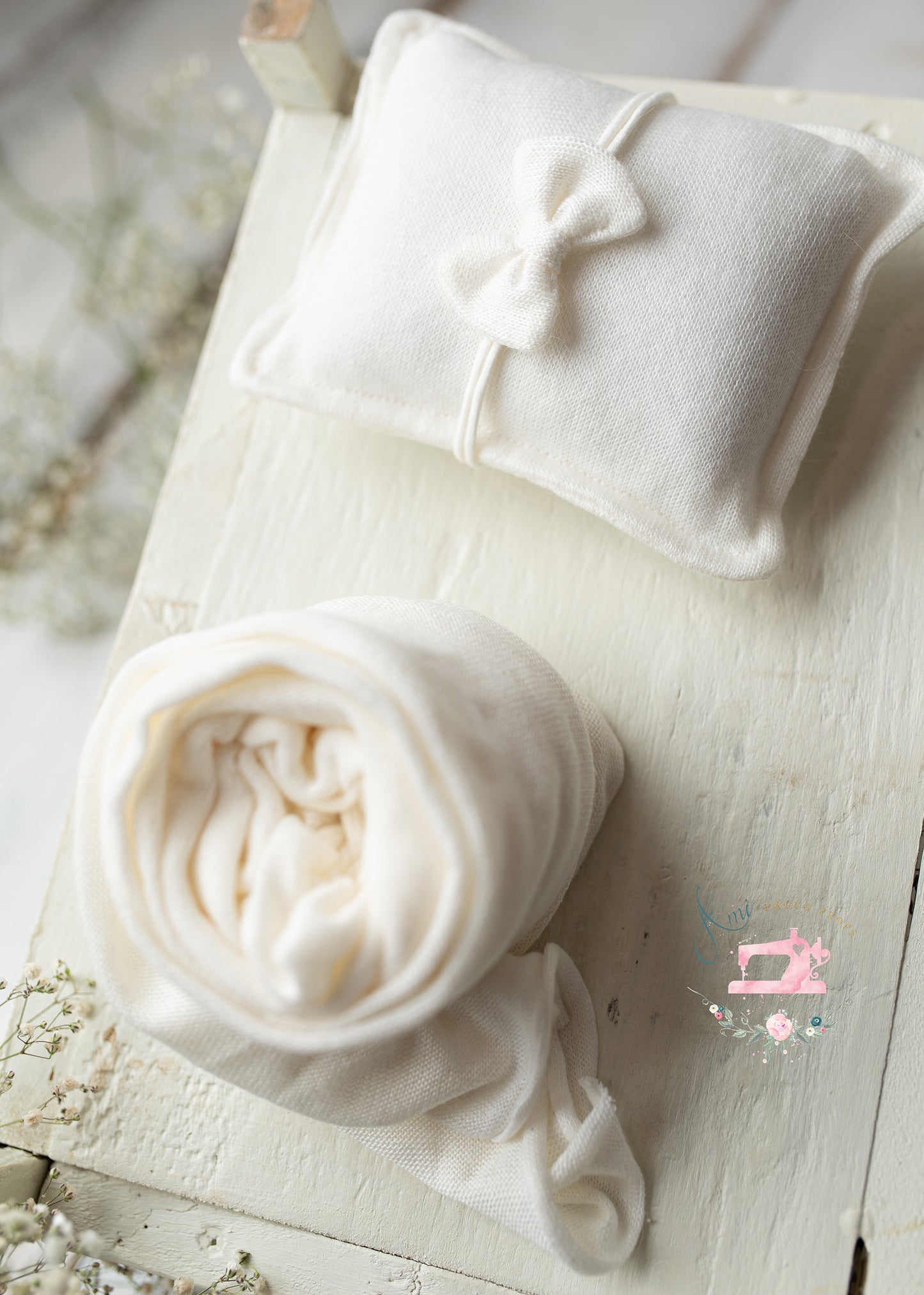 ALINE - set nb wrap, headband and pillow