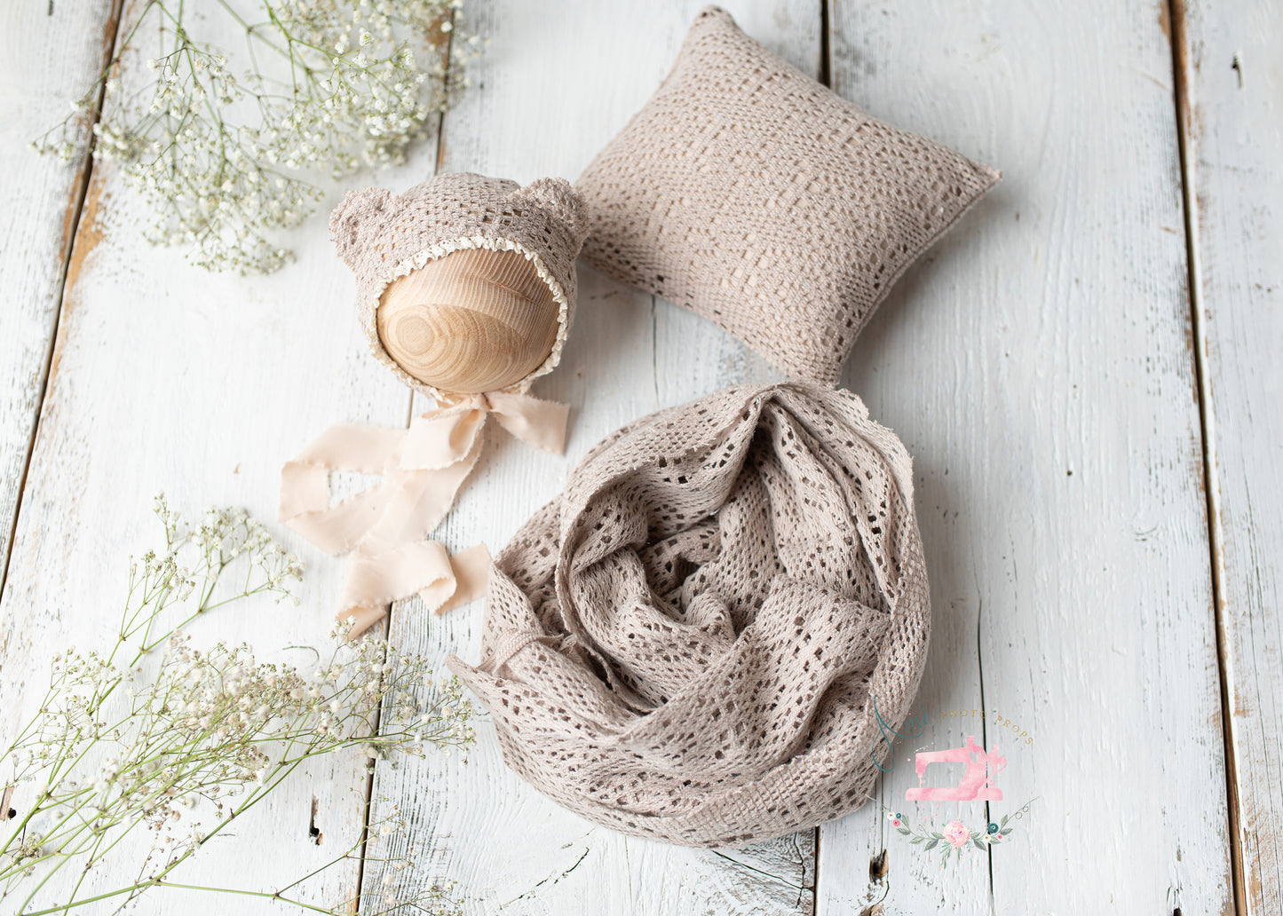 ANTONIA - set pillow, blanket and bonnet