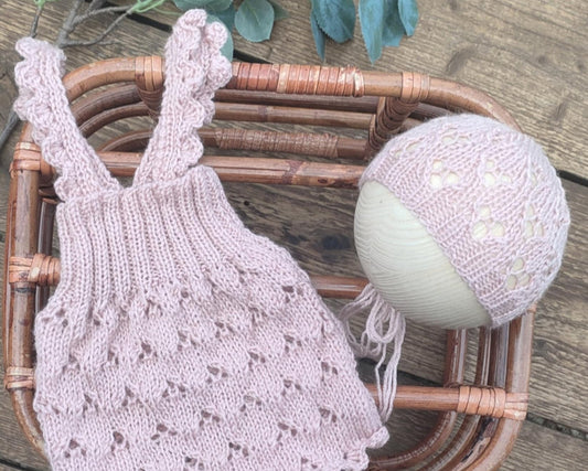 NORI - romper and bonnet