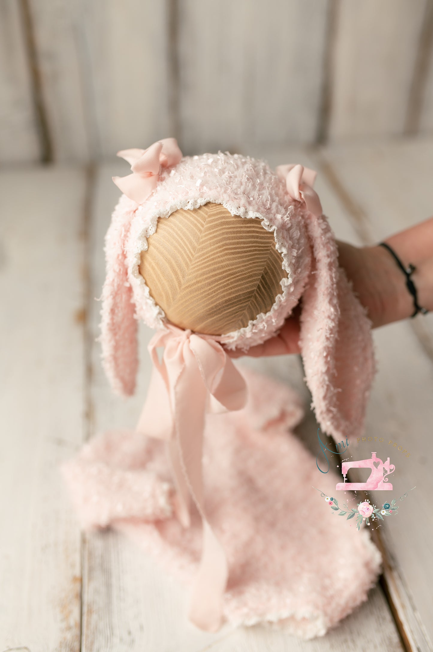 BUNNY - set romper and bonnet