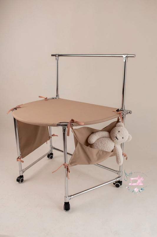 Posing Table - a table to the newborn position - cappuccino +free clothes nb boy ANDREW