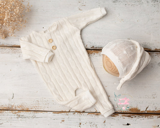 ALAIN- romper and hat nb
