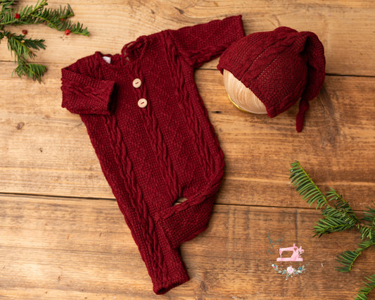 CYRYL- set nb romper and hat