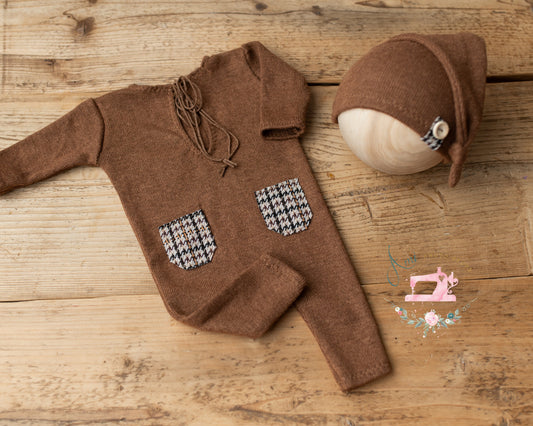 WESLEY  - set romper and hat