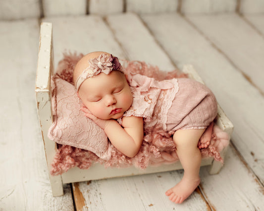 ADLEY - set nb romper and pillow
