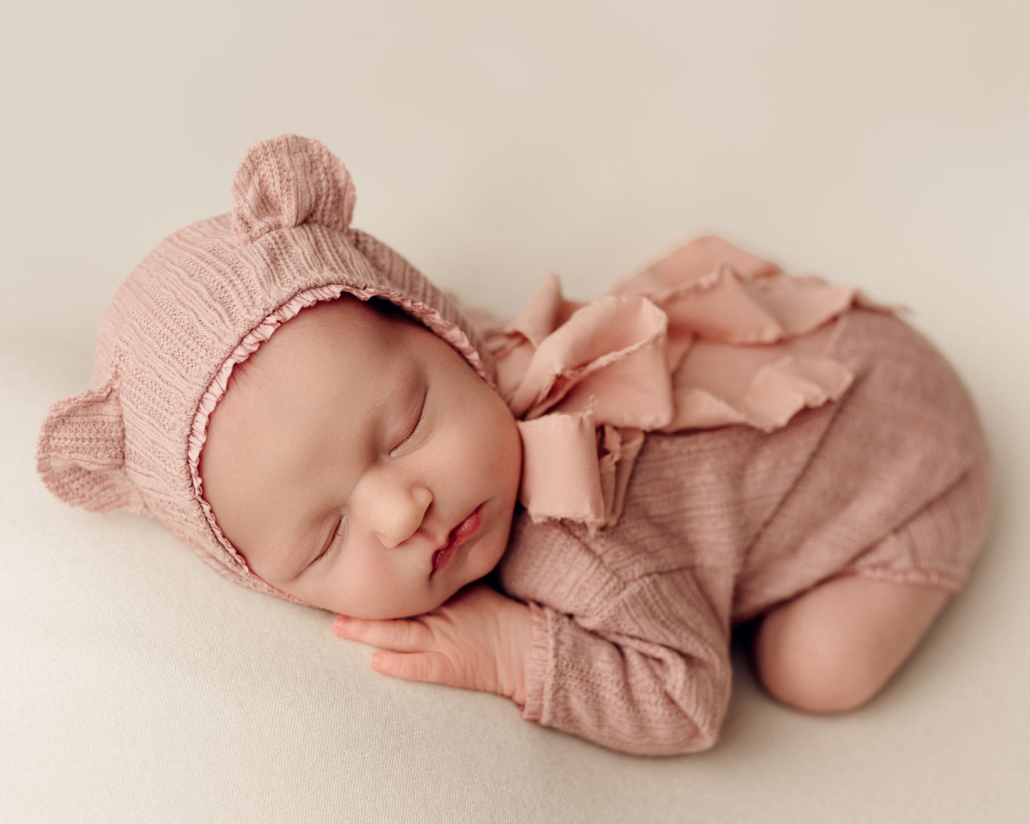 SOPHIA - rompers and bonnet nb