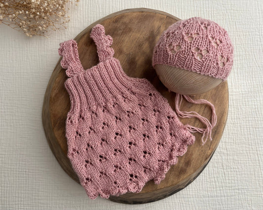 NORI - romper and bonnet
