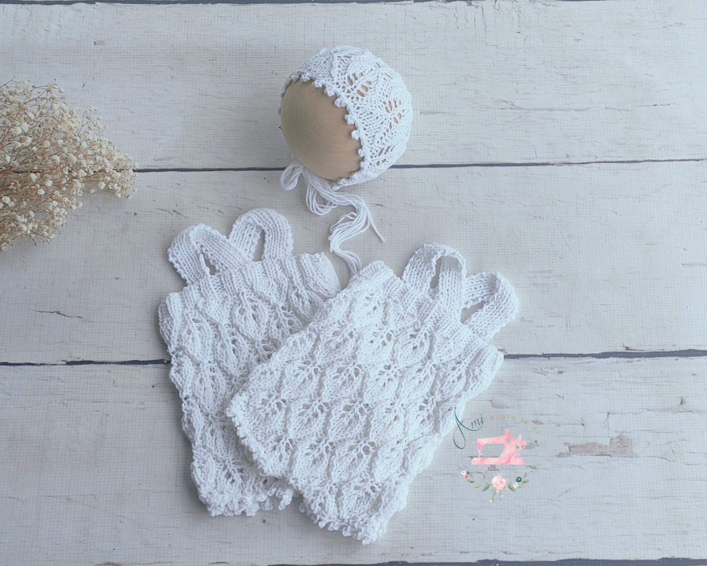ABIGAIL - rompers and bonnet
