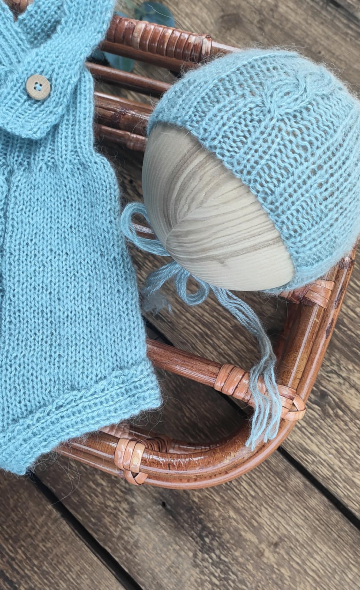 ANDREW - romper and bonnet